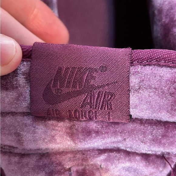 Nike Air Force 1 Velvet Burgundy Mauve AF1 GS 7Y Womens 8.5 - Picture 13 of 16